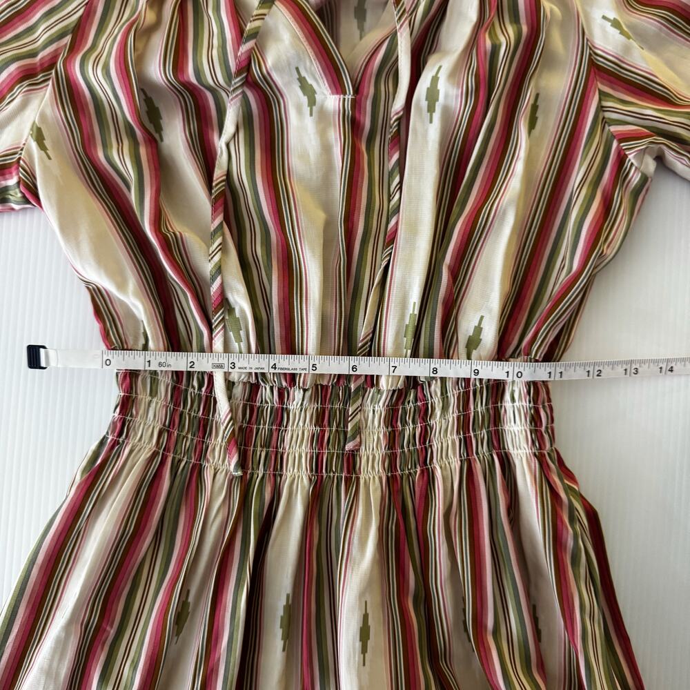 Ariat Lovell Western Smocked Mini Dress Small Rodeo Festival Country Cowgirl - Picture 7 of 16